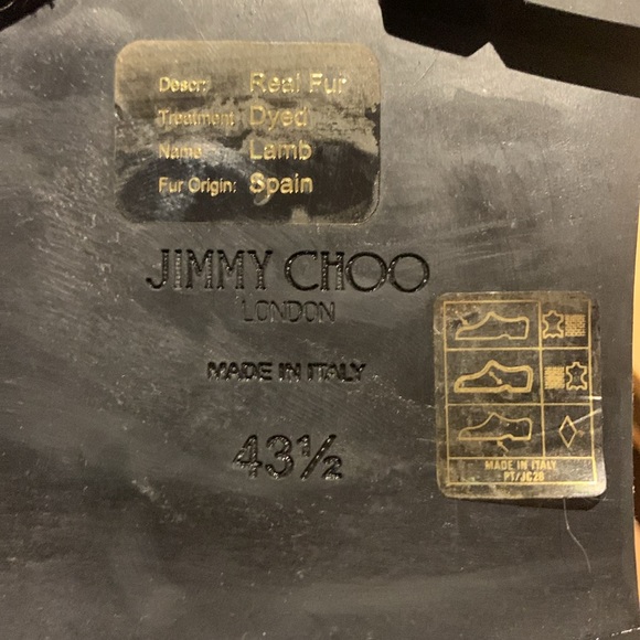 Jimmy Choo Shearling / Fur Boots Size 10.5 NEVER WORN - Picture 13 of 15